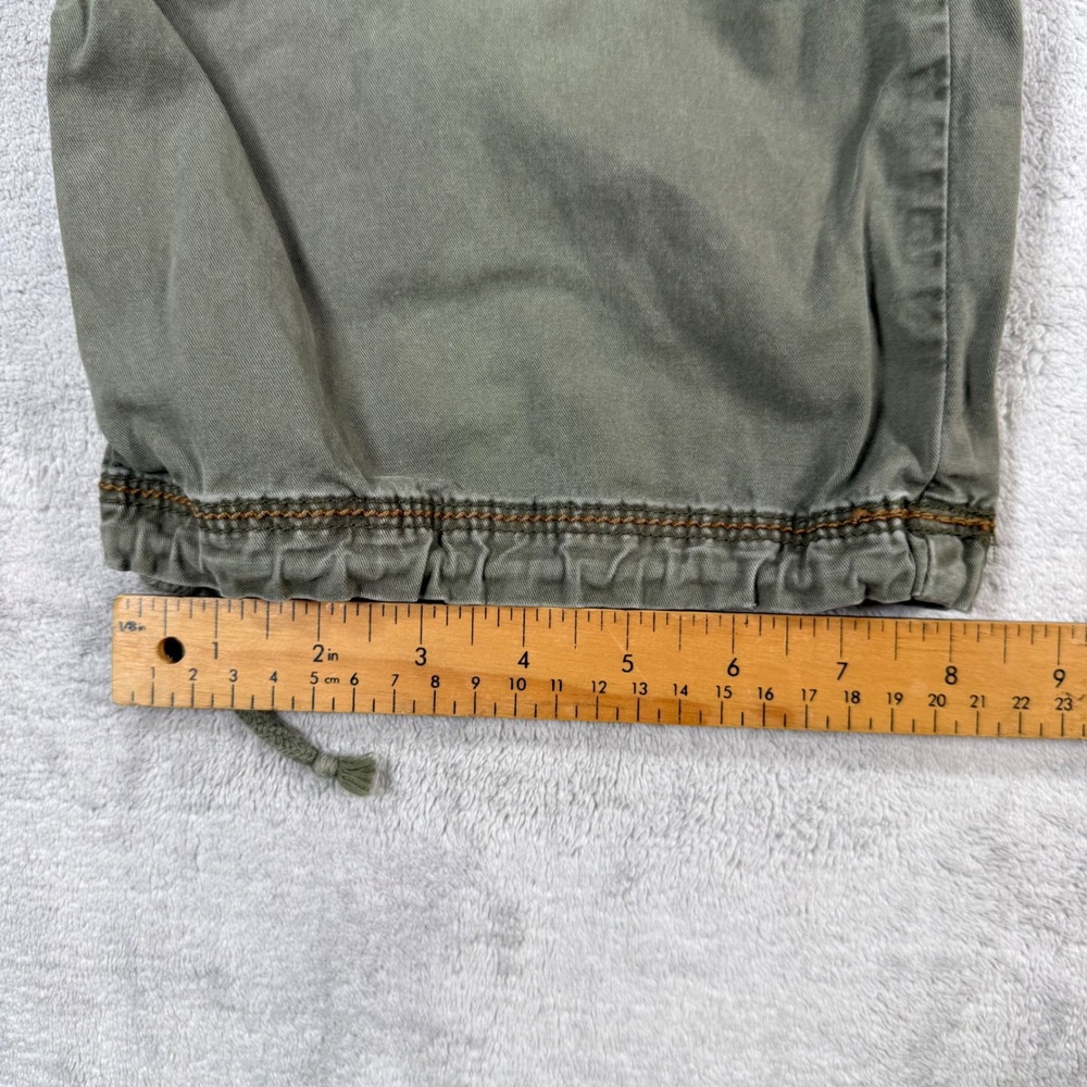 Guess Capris Womens 32 Olive Green Cargo Utility Y2K Cropped Pants AD9111 180020 - Picture 9 of 11